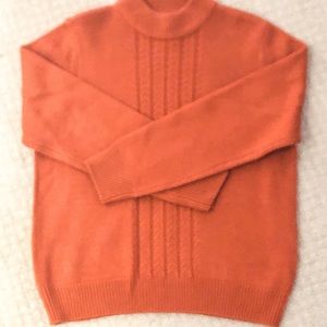 Pumpkin Spice mock turtleneck Sweater VTG SOLD